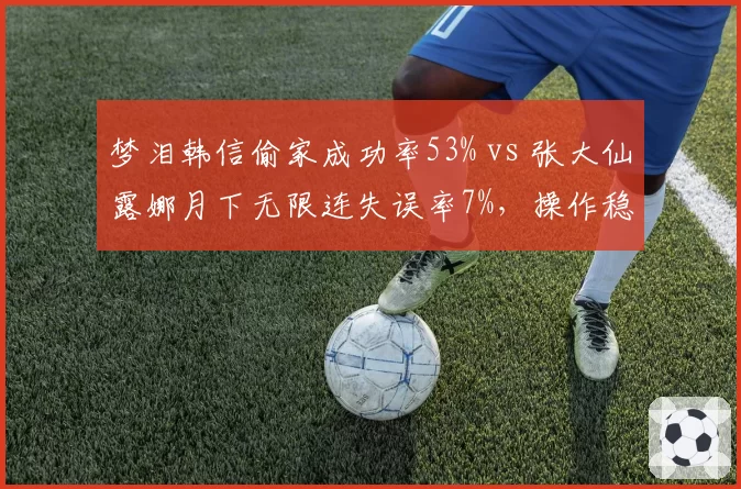 梦泪韩信偷家成功率53% vs 张大仙露娜月下无限连失误率7%，操作稳定性对比
